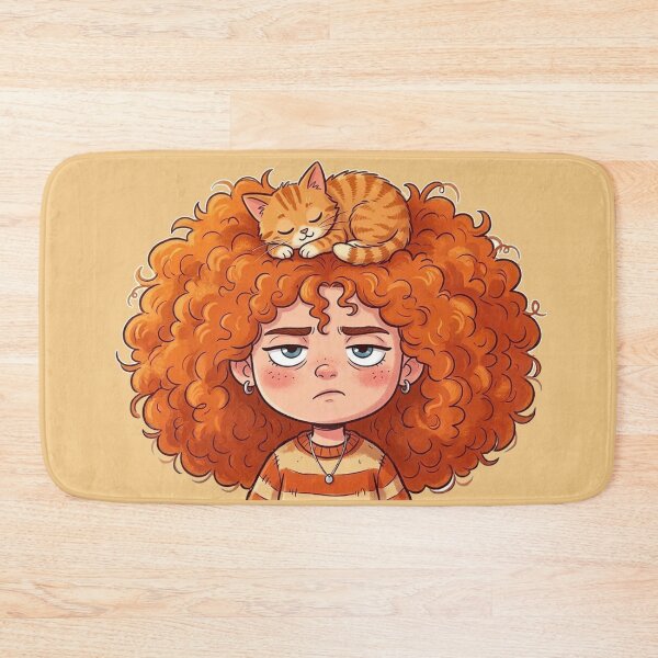 Item preview, Girl and cat designed and sold by snoWorkshop.