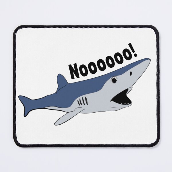 Item preview, Screaming Shark Saying Nooooo | Funny Shark Meme Sticker designed and sold by JolaDesignss.