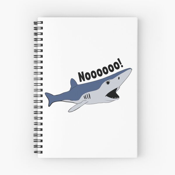 Item preview, Screaming Shark Saying Nooooo | Funny Shark Meme Sticker designed and sold by JolaDesignss.