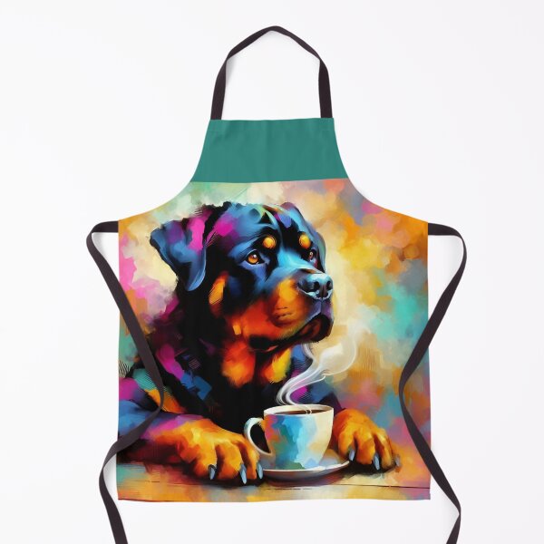 Item preview, Rottweiler Drinking Coffee designed and sold by The Coffee Critters.