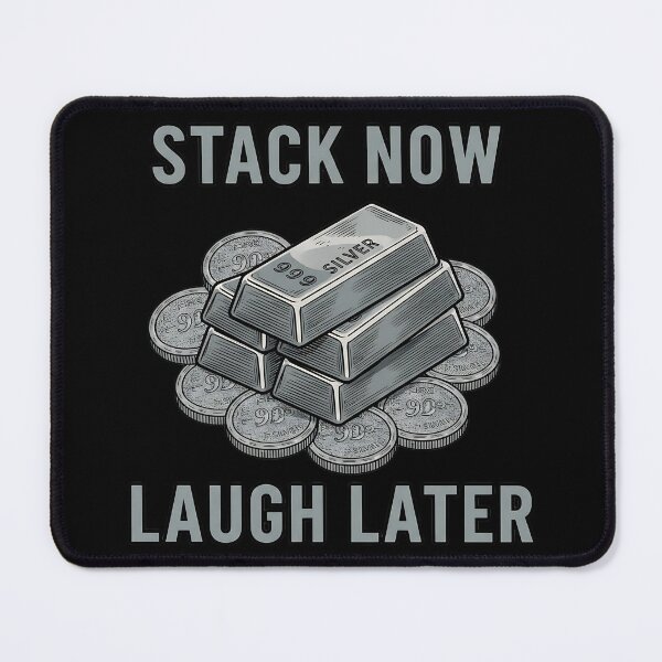 Item preview, funny silver stacking stack now laugh later design designed and sold by ArtDesignTp.