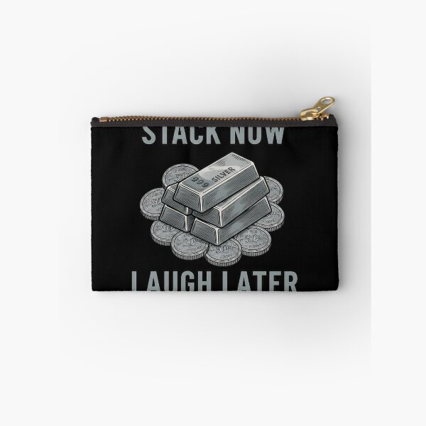 Item preview, funny silver stacking stack now laugh later design designed and sold by ArtDesignTp.