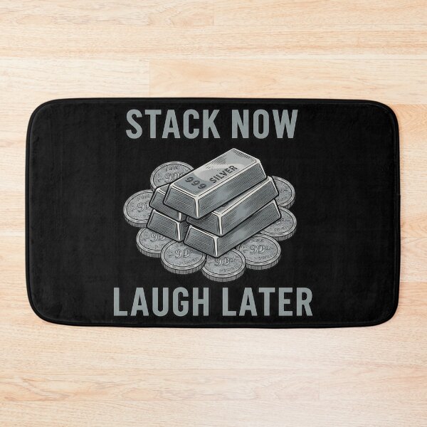 Item preview, funny silver stacking stack now laugh later design designed and sold by ArtDesignTp.