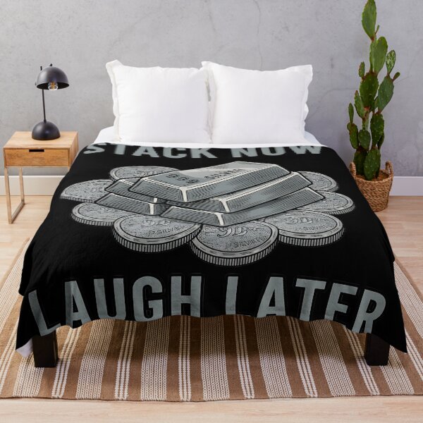 Item preview, funny silver stacking stack now laugh later design designed and sold by ArtDesignTp.