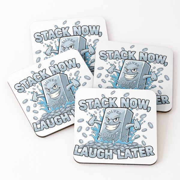 Item preview, stack silver now laugh later bullion stacker humor designed and sold by ArtDesignTp.