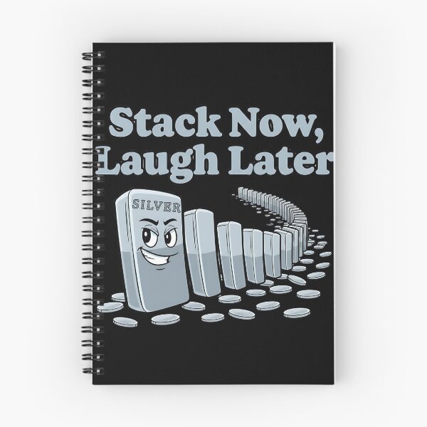 Item preview, stack now laugh later funny silver stacker design designed and sold by ArtDesignTp.
