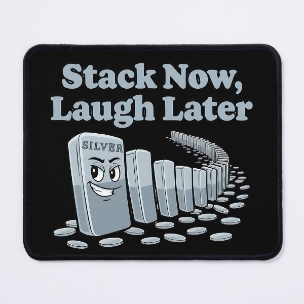 Item preview, stack now laugh later funny silver stacker design designed and sold by ArtDesignTp.