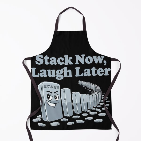 Item preview, stack now laugh later funny silver stacker design designed and sold by ArtDesignTp.