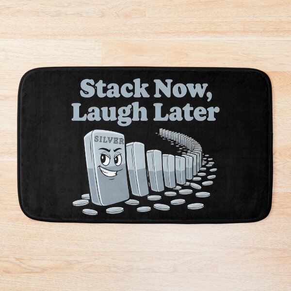 Item preview, stack now laugh later funny silver stacker design designed and sold by ArtDesignTp.