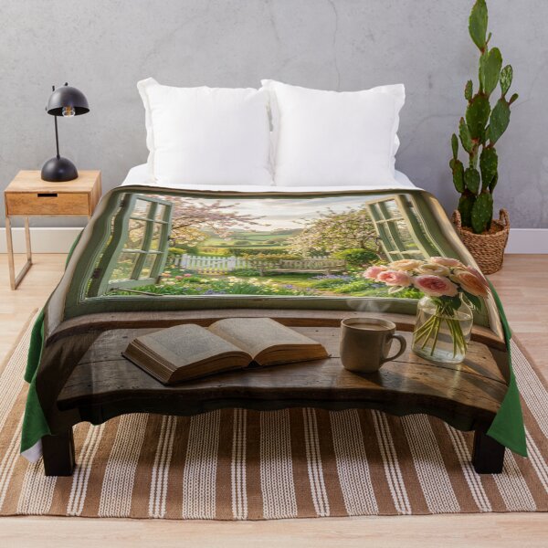 Item preview, Coffee, a Book, and a Garden View designed and sold by Tridentulus.