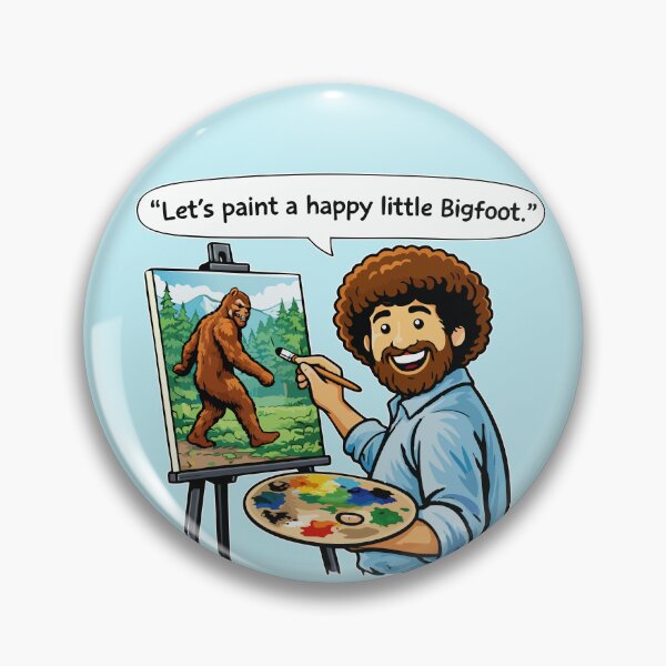 Item preview, Let's paint a happy little Bigfoot. designed and sold by TaraGbear.