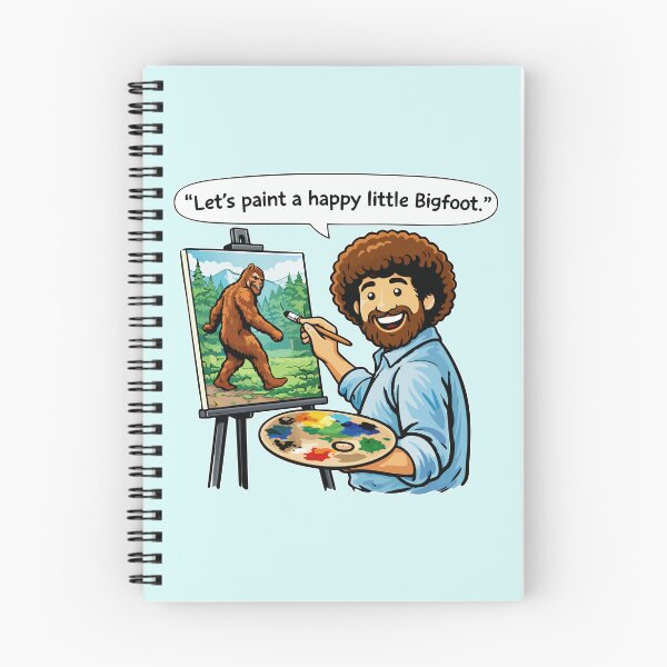 Item preview, Let's paint a happy little Bigfoot. designed and sold by TaraGbear.