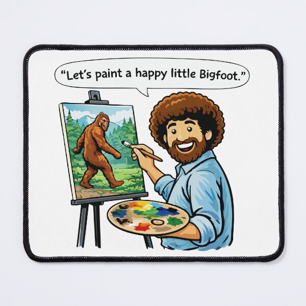 Item preview, Let's paint a happy little Bigfoot. designed and sold by TaraGbear.