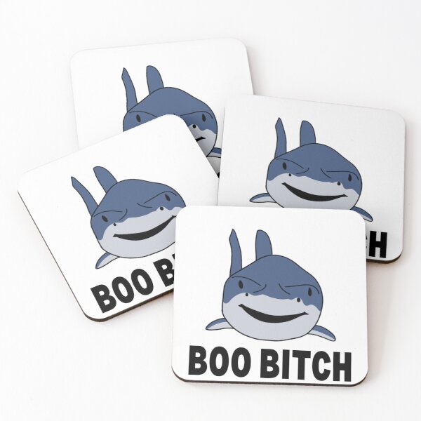 Item preview, Scary Shark Saying Boo Bitch | Funny & Sassy Shark Sticker designed and sold by JolaDesignss.