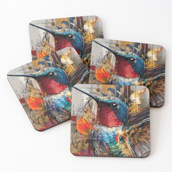 Item preview, Hummingbird Street Art Bird Motif designed and sold by drizzd.