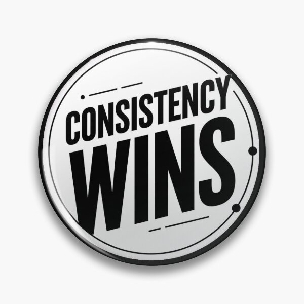 Item preview, Consistency Wins – Minimal Trading Discipline Typography designed and sold by AXIS-EQUILIBRIO.