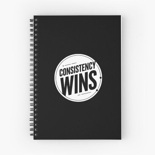Item preview, Consistency Wins – Minimal Trading Discipline Typography designed and sold by AXIS-EQUILIBRIO.