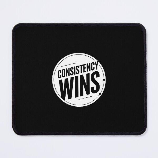Item preview, Consistency Wins – Minimal Trading Discipline Typography designed and sold by AXIS-EQUILIBRIO.