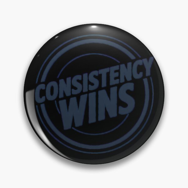 Item preview, Consistency Wins Stacked Quote – Trading Mindset Design designed and sold by AXIS-EQUILIBRIO.