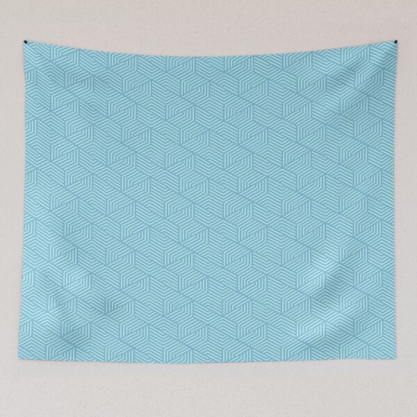 Item preview, Blue Hex Grid - Abstract Shape Pattern - Birthday Gifts For Her designed and sold by RoyalStarsPatts.