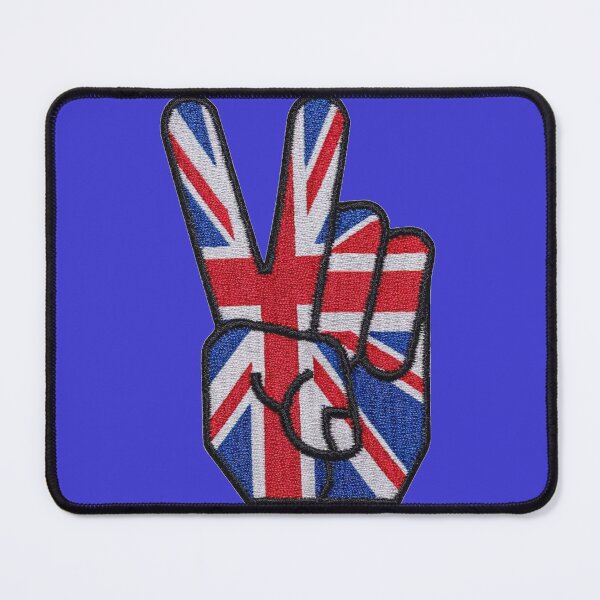 Item preview, British union jack flag as the retro USA embroidered patch designed and sold by bluefrog.