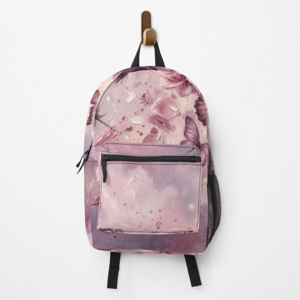 Item preview, Pink Butterfly Dream with Roses – Soft Romantic Floral Fantasy designed and sold by droidtech.