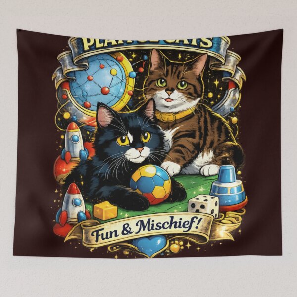 Item preview, Playful Cats – Fun  Mischief Cute Cat Lovers Design designed and sold by CatLovers Studio.