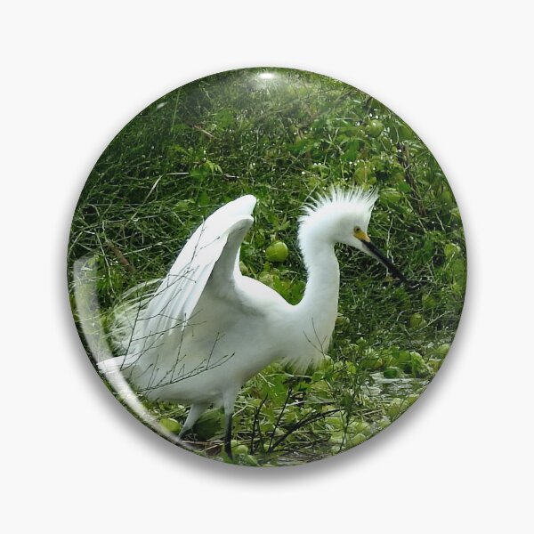 Item preview, Fancy Dance Egret designed and sold by MoodyMuseArt.