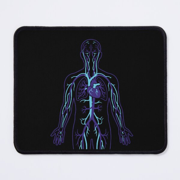 Item preview, Neon Bioluminescent Human Circulatory System Art designed and sold by Bio Tech Art.