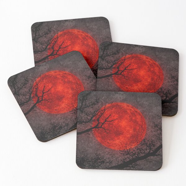 Item preview, Crimson Moon Rising Behind Silent Winter Branches designed and sold by walex-jed.