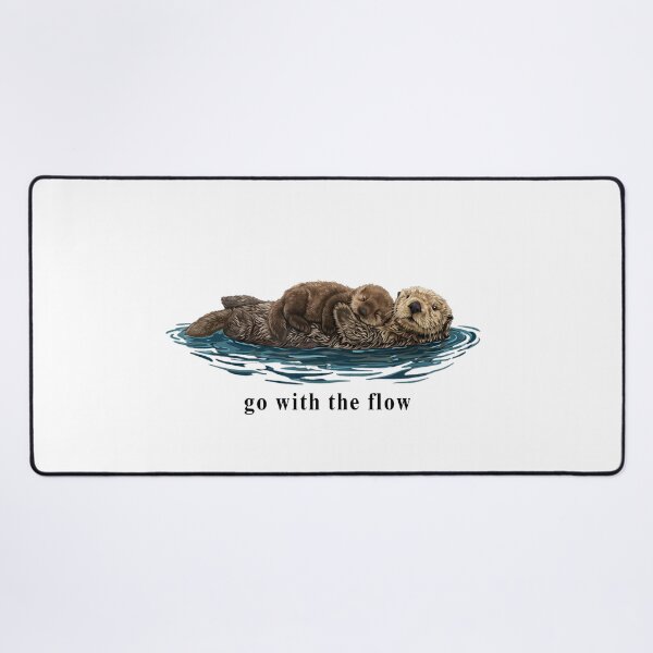Item preview, Cute Sea Otter Mother Sleeping Pup Ocean Wildlife Love designed and sold by Ali-printshop.