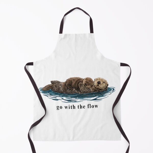 Item preview, Cute Sea Otter Mother Sleeping Pup Ocean Wildlife Love designed and sold by Ali-printshop.