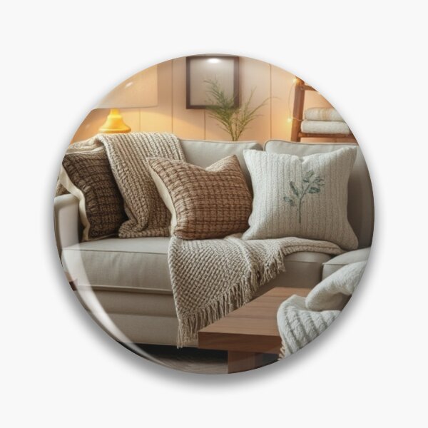 Item preview, Warm Neutral Living Room with Organic Textures designed and sold by Vida e Arte.