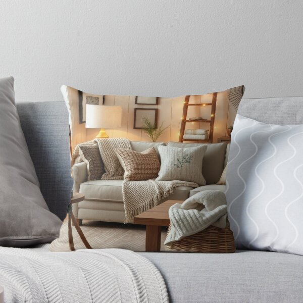 Item preview, Warm Neutral Living Room with Organic Textures designed and sold by Vida e Arte.