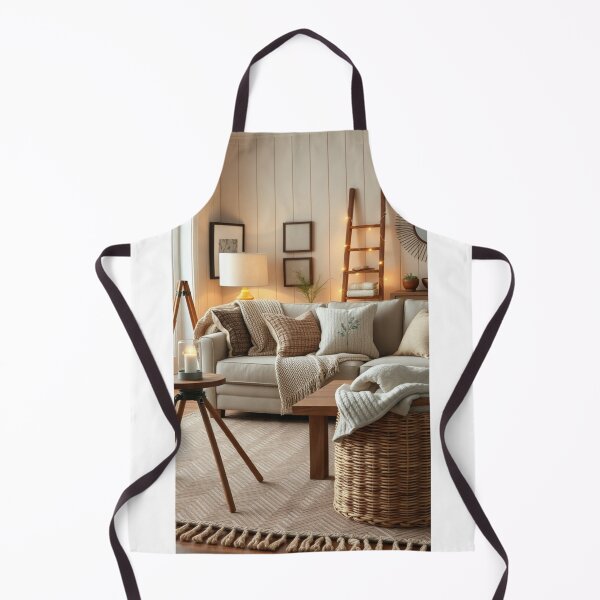 Item preview, Warm Neutral Living Room with Organic Textures designed and sold by Jade Ado.