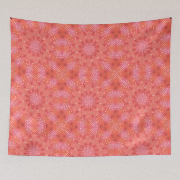 Item preview, Good vibes mandala coral kaleidoscopic  designed and sold by Nathalia  Lodi.
