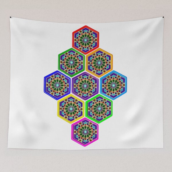 Item preview,  Radiant Geometry - The Ninefold Mosaic W10 designed and sold by Anas Arts.