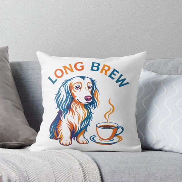 Item preview, Perro salchicha tomando café de infusión larga designed and sold by The Coffee Critters.
