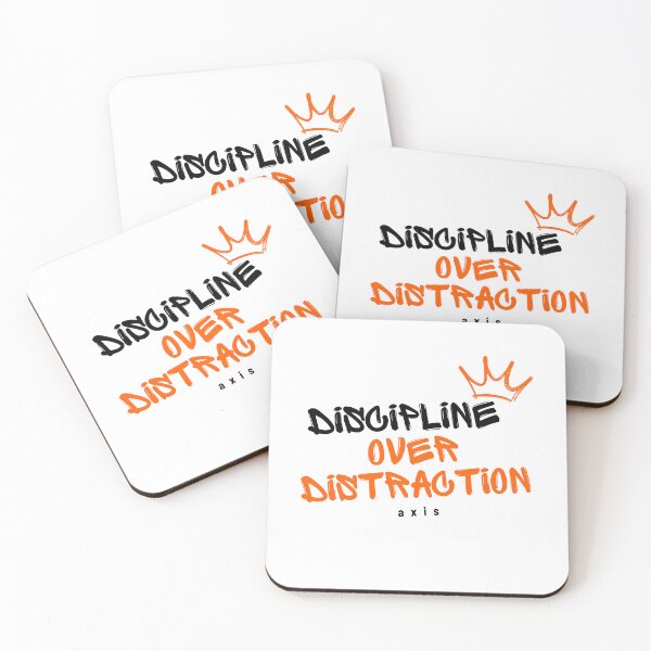 Item preview, Discipline Over Distraction – Minimal Focus Mindset Design designed and sold by AXIS-EQUILIBRIO.