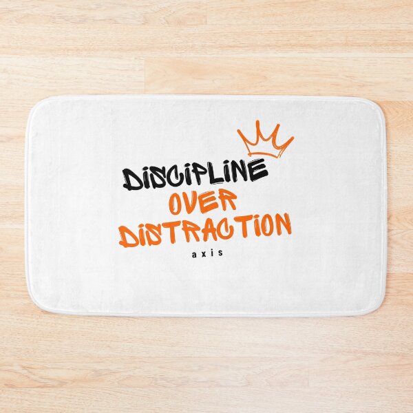 Item preview, Discipline Over Distraction – Minimal Focus Mindset Design designed and sold by AXIS-EQUILIBRIO.
