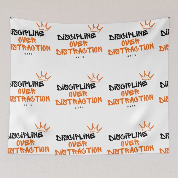 Item preview, Discipline Over Distraction – Minimal Focus Mindset Design designed and sold by AXIS-EQUILIBRIO.