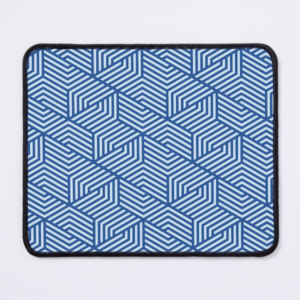 Item preview, Blue Hexgonal Interlocking - Geometric Shape Pattern - Birthday Gifts For Husband designed and sold by RoyalStarsPatts.