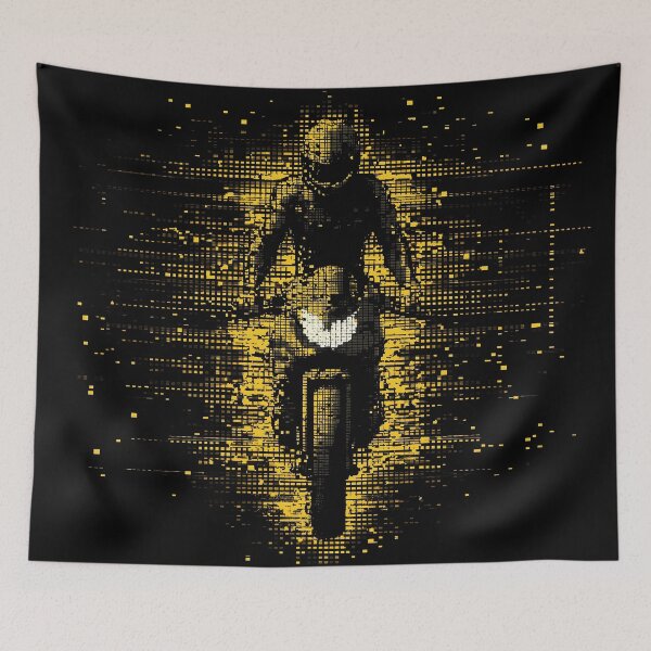 Item preview, Motorcycling through a rain of gold. designed and sold by ClubVacay.