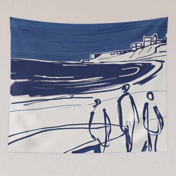Item preview, Bournemouth, United Kingdom - Blue Abstract Art designed and sold by shadow-bloom.