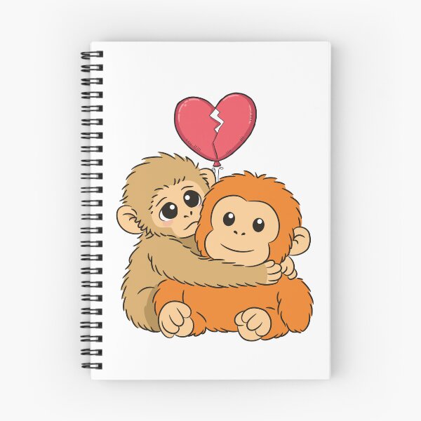 Item preview, Punch Monkey Sad Hug Broken Heart designed and sold by EchoPrint Co..
