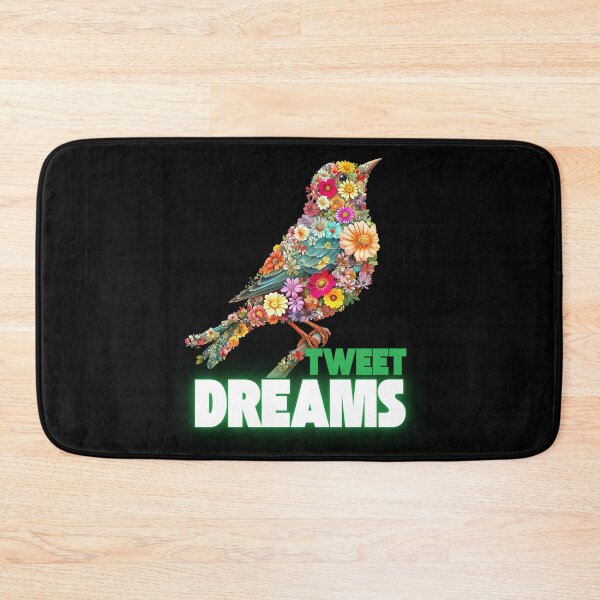 Item preview, Tweet Dreams Cute Floral Bird – Colorful Flower Bird Pun Design designed and sold by CreatiWorks.