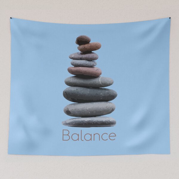 Item preview, Balance Piedras Apiladas Arte Zen Minimal designed and sold by Arturo Daniel Garcia Palomo.
