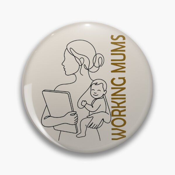 Item preview, Minimalist Working Mum Line Art – Aesthetic Motherhood & Career Silhouette designed and sold by Dimu Co..