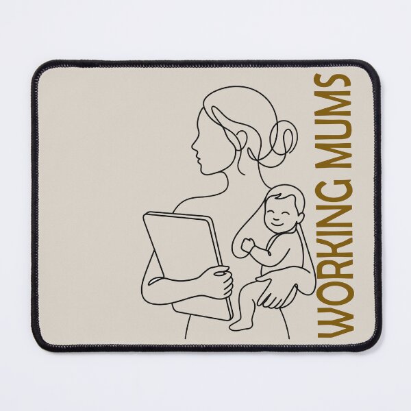 Item preview, Minimalist Working Mum Line Art – Aesthetic Motherhood & Career Silhouette designed and sold by Dimu Co..