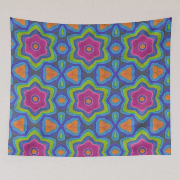 Item preview, Colorful kaleidoscopic flower 1 designed and sold by Nathalia  Lodi.